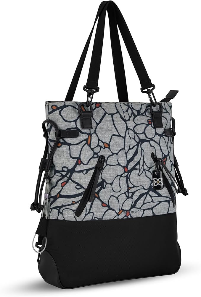 Sherpani Tempest, Anti-Theft Convertible Backpack, Teacher Tote Bag, Travel Backpack for Women, Fits 15 Inch Laptop (No Sleeve) (Sakura)