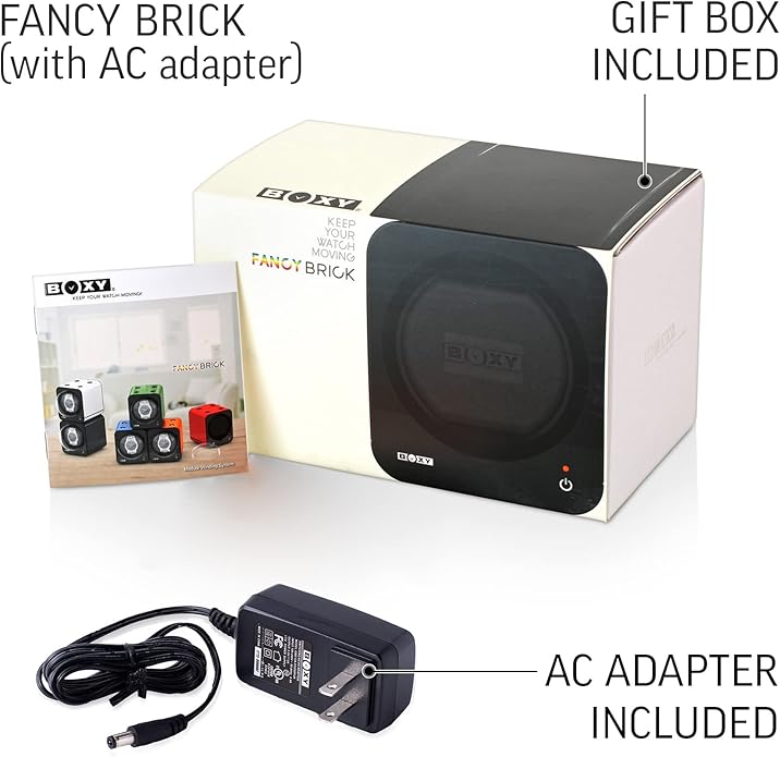 Watch Winder for Automatic Watch with Vertical Rotor Stop (with AC Adapter)