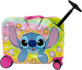 Fast Forward 18" Lilo And Stitch Kids Ride on Luggage-HardShell Rolling Travel Suitcase-Lightweight Ride On Suitcase For Kids