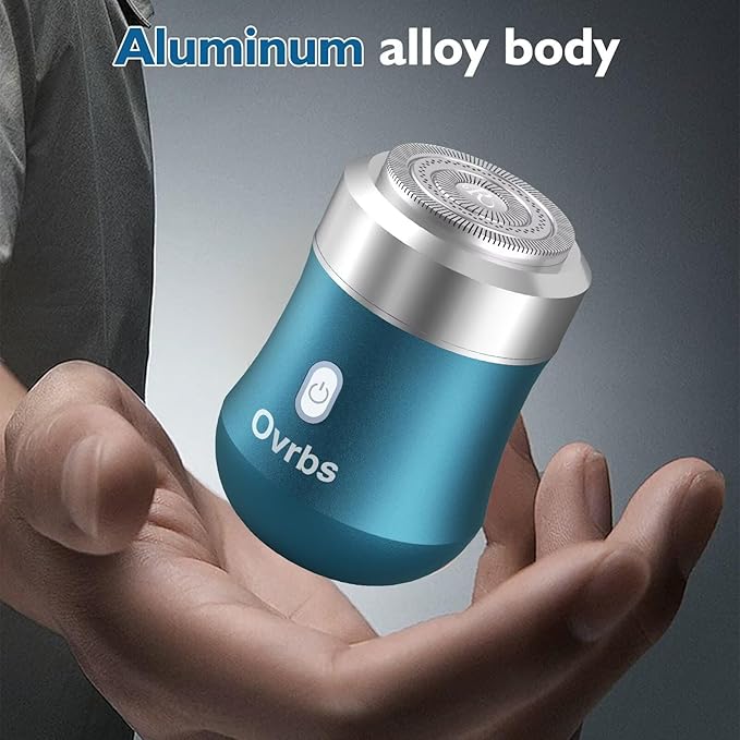 Mini Electric Razor,Aluminum Alloy Body,3D Floating Shaver Head,Type-C Charging,use for 45 Days,IPX7 Waterproof,Mini Portable Shaver,Travel Razor,Mini Shaver,Suitable for Home,Car,Trave