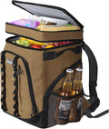 Beach Cooler Backpack for Men 36cans Insulated Backpack Cooler Lunch Bag for Women Camping Hiking Picnic Travel for 18 Hours Cooling 30L