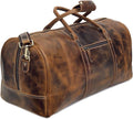 Leather Travel Duffel Bags for Men and Women Full Grain Leather Overnight Weekend Leather Bags Sports Gym Duffle