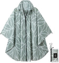 Rain Poncho Jacket Coat Hooded Zipper Style for Women/Men/Adult with Pocket
