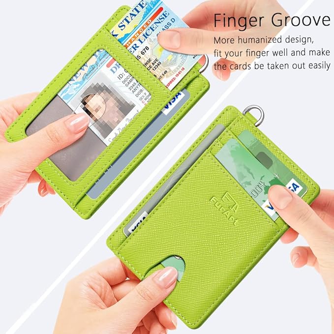 FurArt Slim Minimalist Wallet, Front Pocket Wallets, RFID Blocking, Credit Card Holder for Men & Women