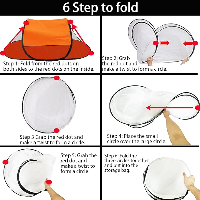 CMINGJ Large Pop Up Mosquito Tent, Portable Foldable Mosquito Net with Bottom for Bed, Camping, Travel, Patio, Suitable for Outdoor Indoor (78 * 28 * 27inch) (Orange Bottom & Top)