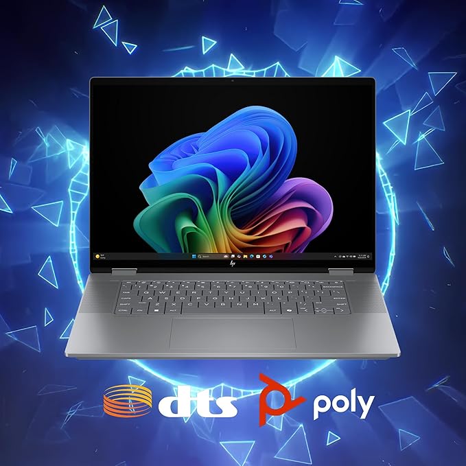 HP OmniBook X Flip Copilot+ AI PC 2-in-1 Laptop | 16" WUXGA Touch (400nits) | AMD 6-core Ryzen AI 5 340 (Up to 50 Tops) | 16GB DDR5 2TB SSD | Backlit 5MP IR Privacy Camera Win11Pro w/DLCA Accessory