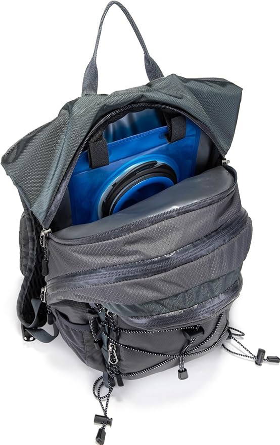 Insulated Hydration Backpack Pack with 2L Water Bladder Lightweight 22L Hiking Backpack Bag for Women Men Daypack for Hiking Running Festival Camping Biking