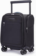 Verage Carry On Luggage with Wheels, 15 Inch Underseat Spinner Luggage Pro, Underseat Personal Item Travel Bag for Men and Women, Carry On Bags for Airplanes, Black