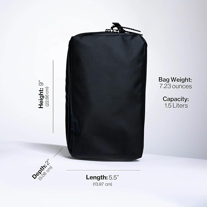 Gravel Explorer Slim Hanging Water Resistant Travel Toiletry Bag, Shaving Kit, Makeup Bag, Dopp Kit for Men and Women