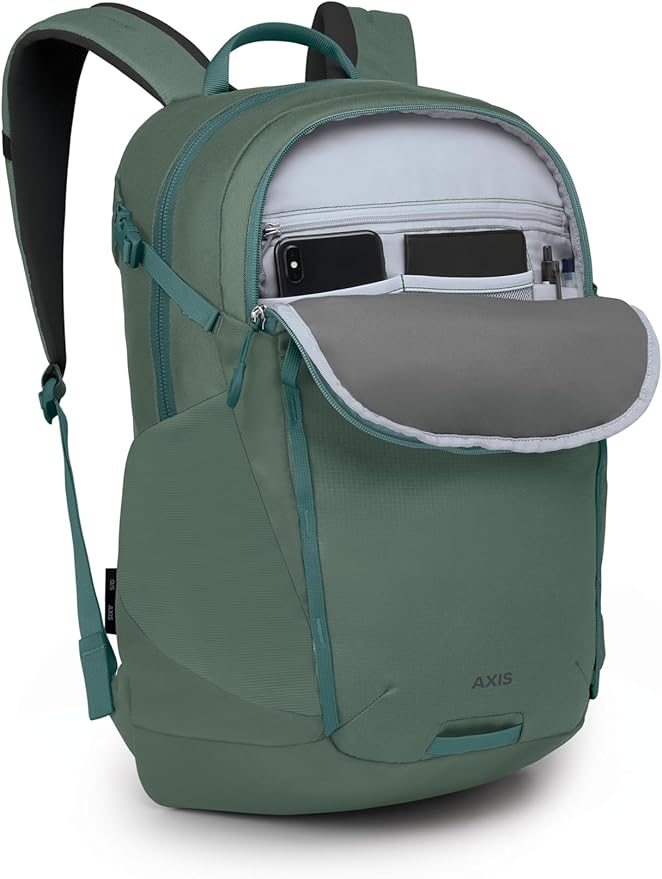 Osprey Axis Laptop Backpack – Sleek Everyday Pack with Laptop Sleeve, Water Bottle Pockets & Compression Straps