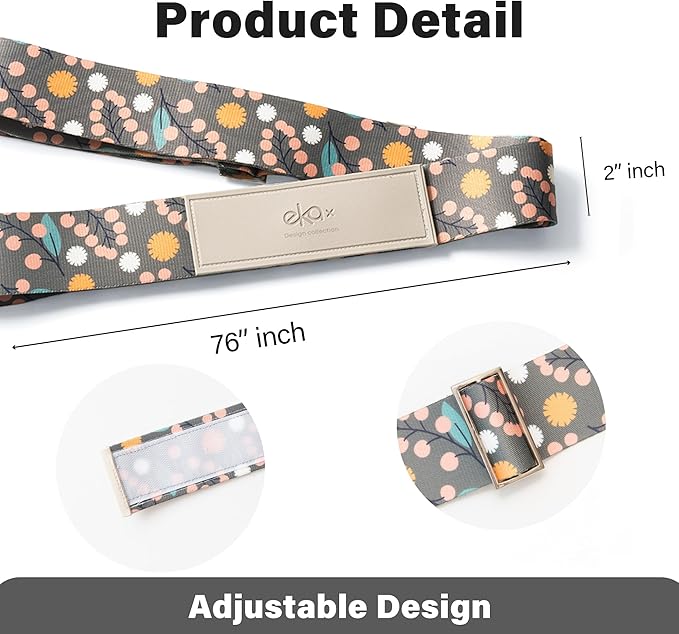 Luggage Straps for Suitcases,Adjustable Luggage Elastic Belt, Travel Essentials for Airport,Station, Vibrant Designs, Mori Girl