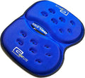 LITE Travel Gel Foam Cushion | Back Pain, Sciatica, Pressure Relief | Relieves Tailbone Discomfort, Promote Healthy Posture | Ergonomic Comfort | Car, Commute, Airplane and Travel - Blue