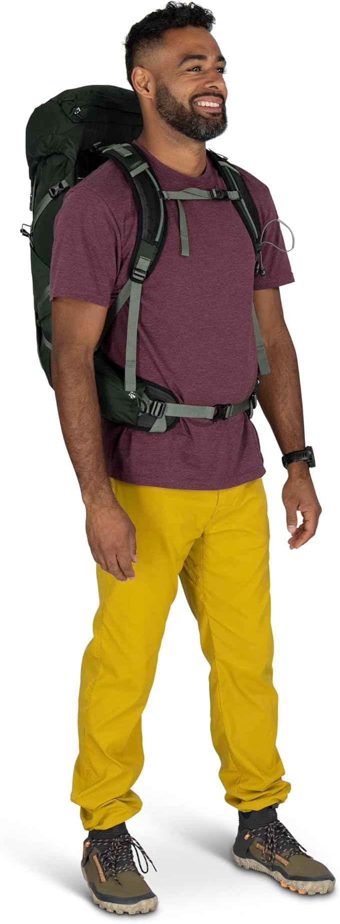 Osprey Talon 33L Men's Lightweight Hiking Backpack with Hipbelt, Scoria Blue/Night Shift