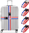 Travel Inspira Luggage Straps for Suitcases, Adjustable Suitcase Strap, TSA Approved Luggage Straps - Secure Your Luggage Safely During Travel (4 Pack)