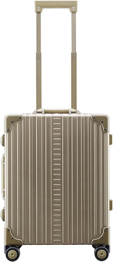 All Aluminum Lightweight Carry-On Luggage - Hardside Carry-On Suitcase, TSA Approved, Hard Shell Suitcase for Travel, Airline Approved 21 Inch Hard Spinner Wheels Luggage (Bronze)