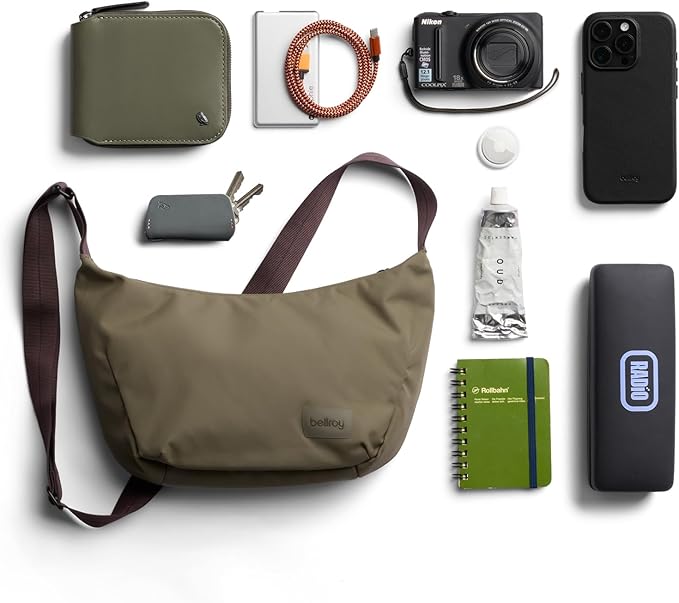Bellroy Laneway Crescent Bag (everyday 2.5 liter mini crossbody bag with plenty of pockets and adjustable strap)' - SeaKelp
