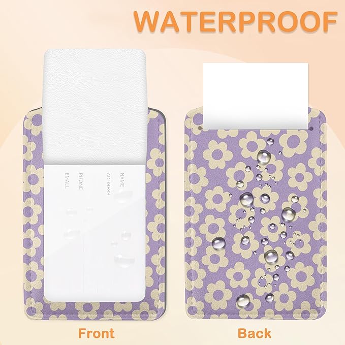 Retro Cream Daisies PU Leather Luggage Tags for Suitcase, Colorful Floral Travel Cruise 3 Pack with Privacy Flap, Name ID Label and Metal Loop for Women Men Girls Baggage Bag Backpack