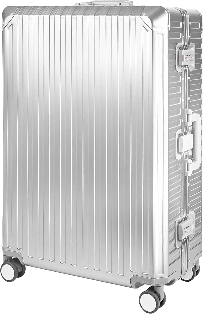 X2 All Aluminum Luggage Suitcase 3 Sizes (20",26",29") TSA Lock Carry On Silver (29")