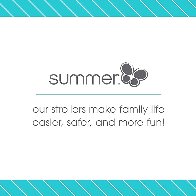 Summer Infant 3Dlite Convenience Stroller, Gray - Lightweight Stroller with Aluminum Frame, Large Seat Area, 4 Position Recline, Extra Large Storage Basket - Infant Stroller for Travel and More