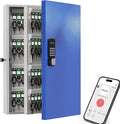 WeHere 192 Key Lock Box Wall Mount, APP Bluetooth/Wi-Fi, OTP/Fixed Code, Smart Key Cabinet with Tag, Key Organizer Holder box for Office, Valet, Realtor, Hotel Key Management