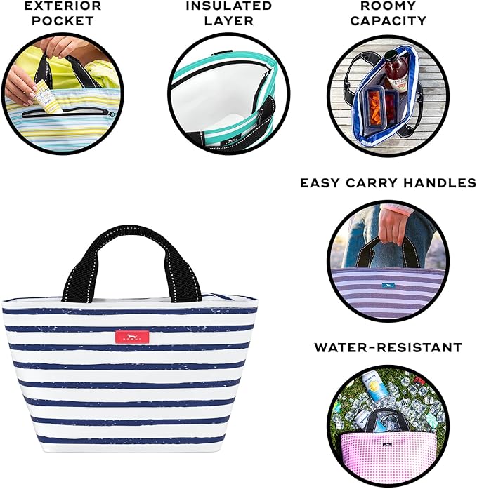 SCOUT Nooner Lunch Bag - Lightweight Insulated Soft Cooler for Women, Teachers, Nurses, Beach, Travel, Pool & Picnic Cooler