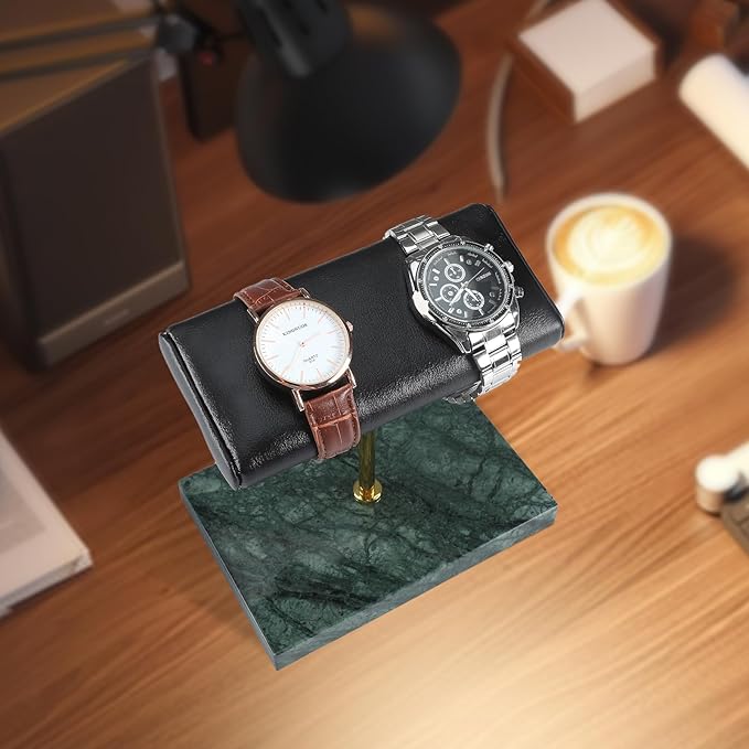 LYS&LYX Watch stand watch display stand watch holder watch Handcrafted watch holder (2--green/glod/black)
