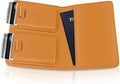 Kings Loot Passport Holder Wallet | RFID Protected Leather Travel Wallet with Built-in Trackable Holder | Holds 1-6 Cards & Passport | Slim & Stylish Wallets (Cognac)