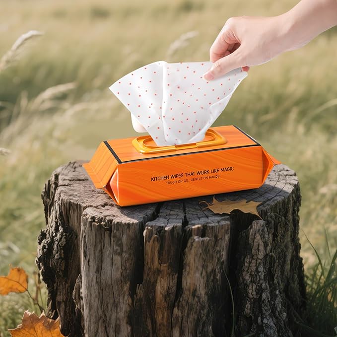 Dish Wipes Extra Thick - 192 Count Biodegradable Camp Kitchen Wipes | A Soap-and-Water Alternative Kitchen Cleaning Handy Wipes for Kitchen Each piece is 7.1"X8.9"