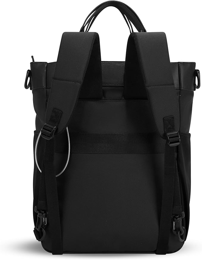Sherpani Soleil, Anti Theft Convertible Backpack, 3 in 1 Tote Bag, Cross Body Purse, 18L Travel Backpack, Travel Gifts for Women, RFID Protection, Fits 13” Laptop (Carbon Lite)