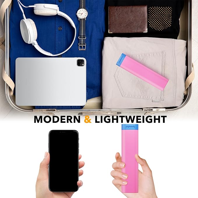 SpaceAid 2 Pack Pill Organizer Box 7 Day, Weekly Travel Pill Case Holder, 2 Times a Day AM PM Daily Pocket Pharmacy Dispenser Container for Pills, Vitamins and Medicine (Blue, Pink)