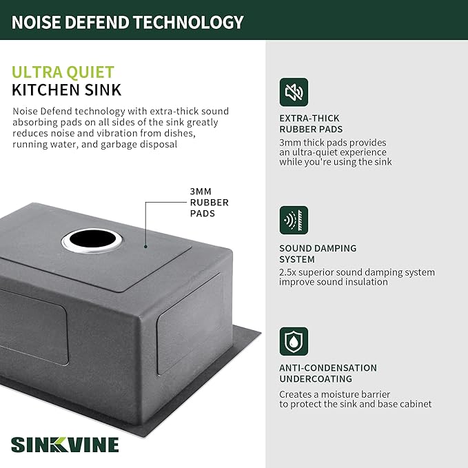 25-Inch Drop-In Kitchen Sink, SINKVINE 25" x 18" Stainless Steel Indoor and Outdoor Sink, Top Mount Large Deep Single Bowl Sink for Laundry Room, with Drain Strainer, Bottom Grid, Roll-up Drying Unit