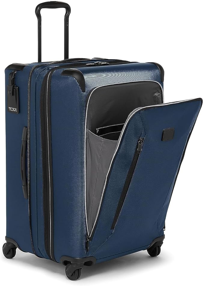 TUMI - Aerotour 4 Wheel Expandable Luggage - Men's and Women's Lightweight Business and Leisure Travel Suitcase - 26" Short Trip Expandable Packing Case, Navy