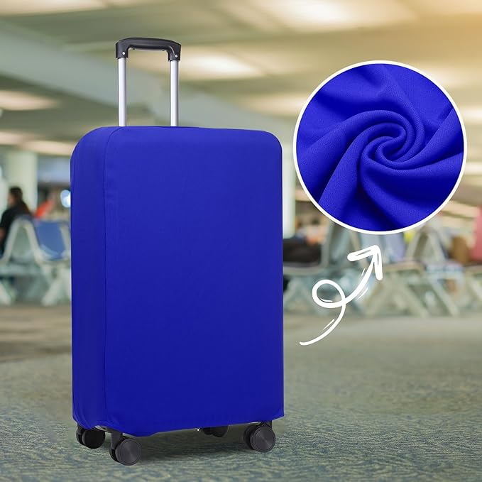 PATIKIL Luggage Cover, Suitcases Covers Elastic Carry on Cover Protector Washable Scratch-Resistant Fits 28-29 Inch Luggage for Travel Business Trips, Blue