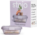 STOJO Collapsible Sandwich Box – 24oz, Reusable Food Storage Container, Silicone Bowl for Hot/Cold Food – Meal Prep, Lunch, Camping, Hiking – Dishwasher Safe (Set of 1, Lilac Purple)