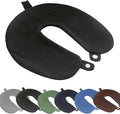Travel Neck Pillow Cover, Neck Pillow Case with Zipper, Cooling, Pure, Soft and Smooh, Airplane Pillow Sleep Replacementt Washable (Only Pillow Covers, no Filler)
