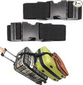 Luggage Straps for Suitcases TSA Approved, Travel Accessories to Connect Two Suitcase, Add Bag Luggage Straps for Carry On Your 3 Luggages Adjustable Buckle Belt, 2Pack Black