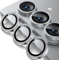 WSKEN for Z Fold 7 Camera Lens Protector Case Cover - Ultra HD Anti-Reflective Tempered Metal Glass Anti Scratch Rear Camera Screen Protector Film for Samsung Galaxy Z Fold 7 5G Accessories,Silver