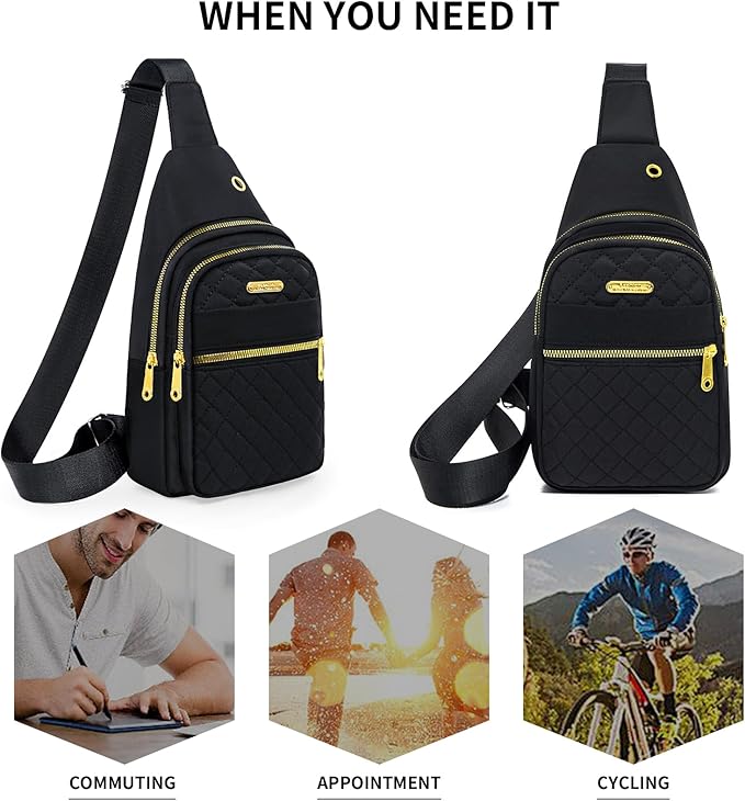 Small Sling Bag For Women Men Casual Crossbody Sling Backpack