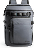 TOURIT 38 Cans Backpack Cooler: Leak Proof Waterproof 2 Insulated Compartments Soft Cooler Bag Beach Travel Camping Picnic