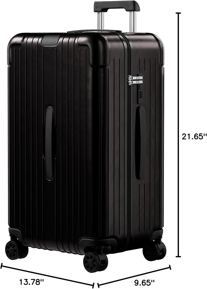 Krute Carry on Luggage PC+ABS Suitcases with Double Spinner Wheels 22x14x9 Airline Approved Luggage with TSA Lock 20 Inch (Black)