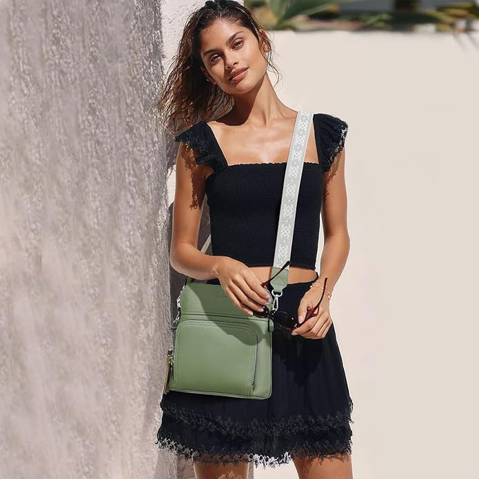 Crossbody Purse for Women,Lightweight Medium Crossbody Bag Soft Leather Women's Shoulder Handbags with Tassel
