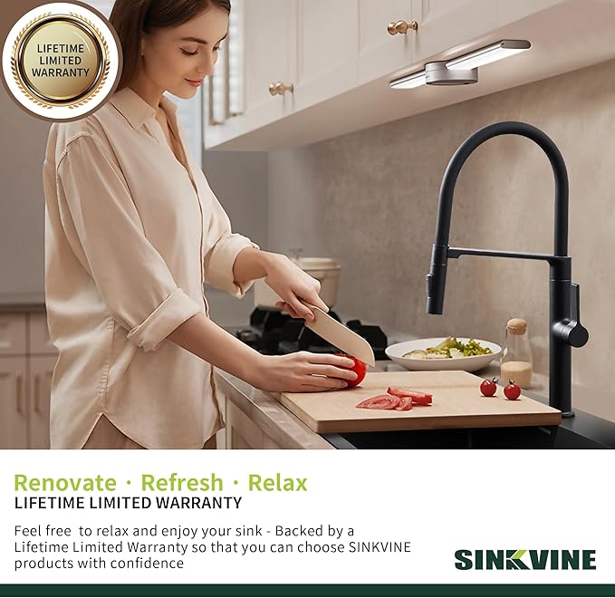 18-Inch Bar Sink Drop-In, SINKVINE Stainless Steel Kitchen Sink for Laundry Outdoor, RV, Top Mounted with Deep Single Bowl, 3.5" Drain Strainer, Bottom Rise Grid, Roll-up Drying Unit, 18 x 18 inch