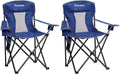 Mesh Folding Camping Chairs for Adults, Oversized Portable Outdoor Chairs, Weight Capacity 325 lbs with Cup Holder, Storage Pocket, Carry Bag