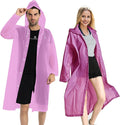 Rain Coats (2 Pack) - Reusable EVA Rain Ponchos for Adults Rain Jackets Raincoats for Men Women