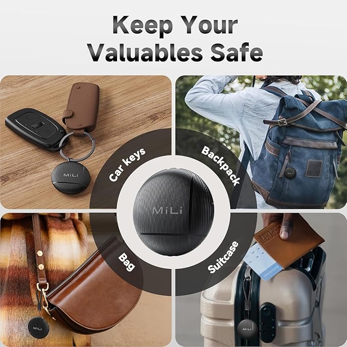LiTag - Bluetooth Tracker for Android Phones. Google Certified Item Locator. Smart Tracking Tag for Google Find My Device (Find Hub) App. Finder for Keys, Luggage, Suitcase, Backpack, Purse (1 Pack)