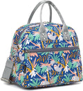 FlowFly Insulated Lunch Bag With Shoulder Strap for Women, Men, and Kids, Large and Reusable, Handle, Freezable Work and School Travel Tote and Meal Prep Organizer,Sloth