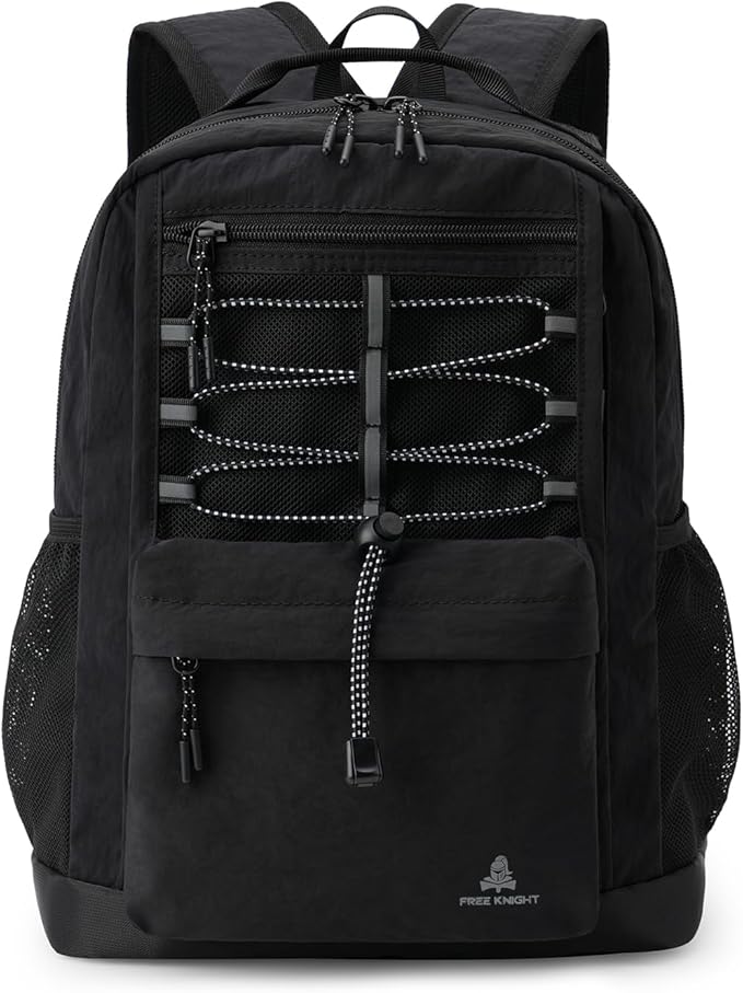 10L Small Size Casual Backpack for Kids Girls Boys Ages 3-9, Mini Waterproof Outdoor Sport Travel Hiking Camping Daypack (Black)