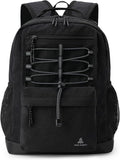 10L Small Size Casual Backpack for Kids Girls Boys Ages 3-9, Mini Waterproof Outdoor Sport Travel Hiking Camping Daypack (Black)