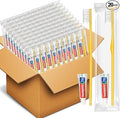 HOFASON Disposable Toothbrushes with Toothpaste Pack of 20, Yellow Hollow Travel Toothbrush Set with 5g Toothpaste Individually Wrapped Toothpaste Bulk for Homeless, Nursing Home, Shelter, Hotel