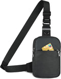 VADOO Mini Sling Bag, Small Crossbody Bag with RFID Blocking for Women and Men, Lightweight Chest Phone Bag for Travel Casual